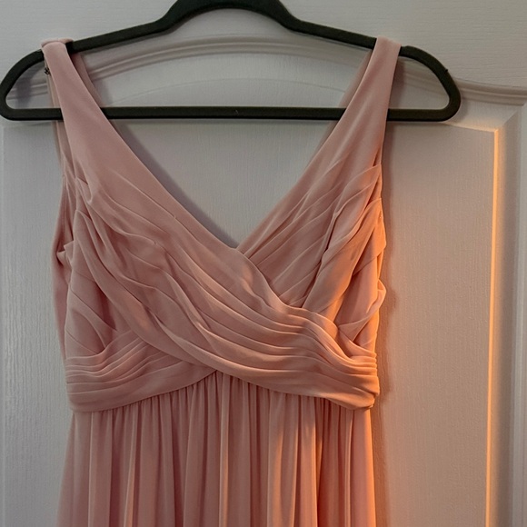 David's Bridal Dresses & Skirts - David's Bridal Blush Pink Prom Dress